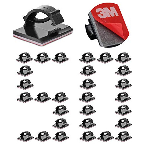 Clips De Cable Autoadhesivos De 3m, Resistentes, Sujeta...