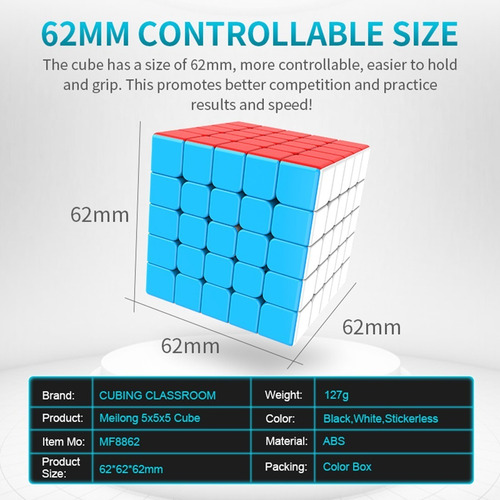 Cubo Rubik Pack 3 Cubos Moyu Meilong 3x3 4x4 5x5 + Estuche