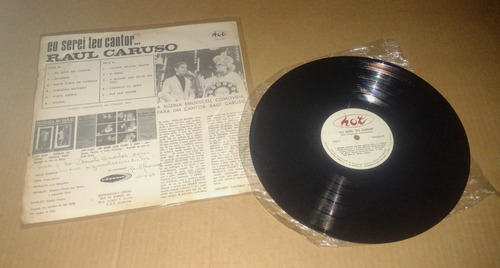 Lp Raul Caruso Eu Serei Teu Cantor Lph 5.005 Hot Autografado (Usado)