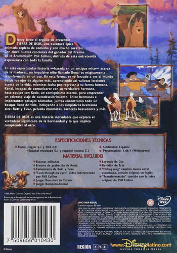 Tierra De Osos Dvd (walt Disney) | MercadoLibre Tierra De Osos Dvd (walt Disney) | MercadoLibre
