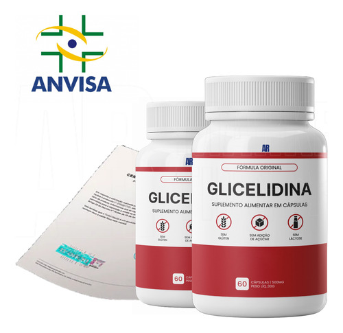 10x Glicelidina Ajuda Prevenir Diabetes Com 60 Cápsulas