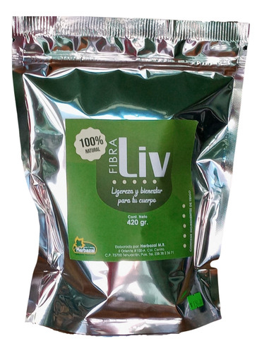 Fibra Liv Polvo Soluble Instantáneo De Nopal Y Psyllium