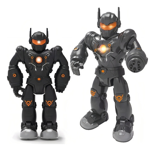 Robot Con Movimiento Luces Y Sonido War One Color Negro Personaje Robot War One