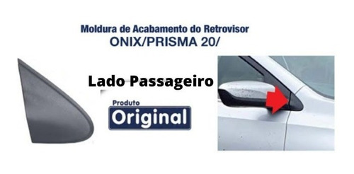 Moldura Acabamento Retrovisor Direito Onix 20/ Onix Plus