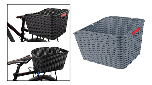 Canasta Trasera De Bicicleta, Portavasos, Servicio Gris
