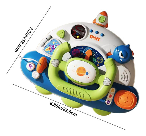 Juguete De Volante Interactivo K Kids Toys Para Niños Con Ta