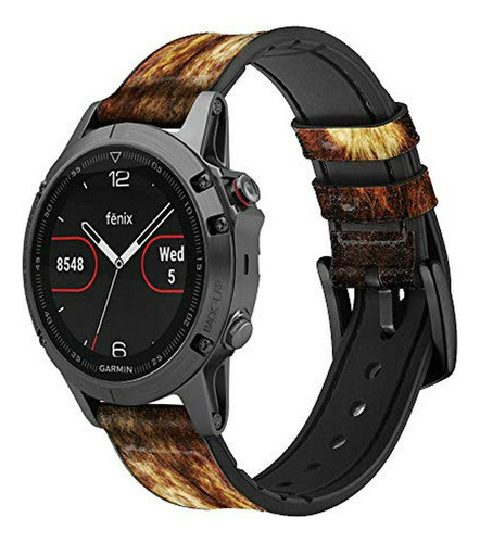 Correa De Smartwatch, Rel Ca0601 Lion Leather & Silicone Sma