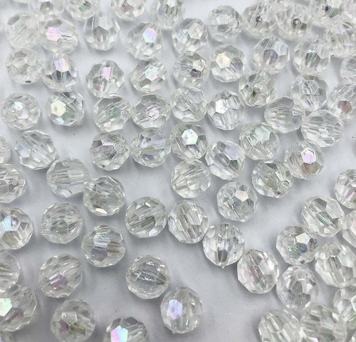 Bola Sextavada Cristal 8mm P/terços 100gramas +-350pçs