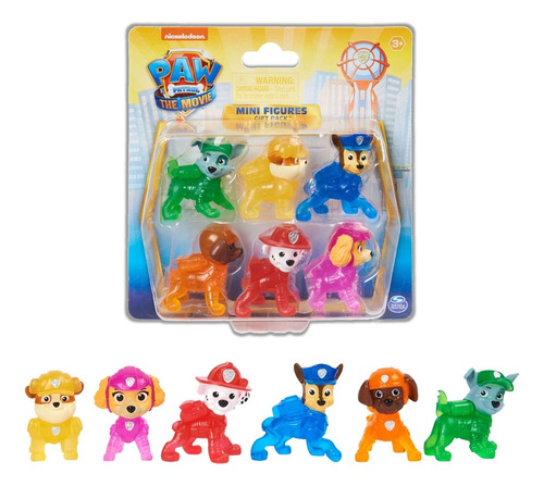 Paw Patrol Pack X6 Muñecos 5cm Patrulla Canina Niño Original