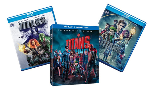 Titans Temporadas 1-2-3 Blu-ray - 8xbd25 Latino 5.1