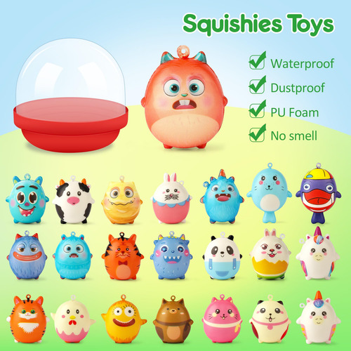 Squishy Toy Mocoosy, Paquete De 22 Unidades, Para Regalos De