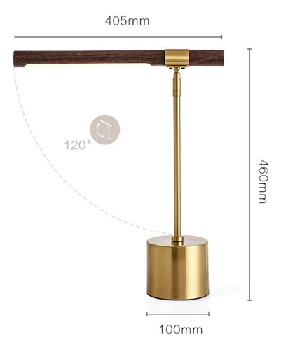 Luz De Escritorio Led Simple, Luz De Mesa De Luz Calida