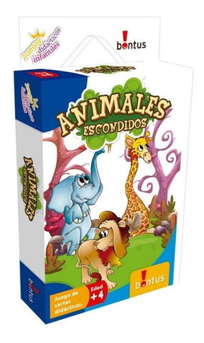 Animales Escondidos Juego Didactico Cartas Bontus 336