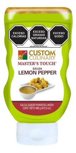 Salsa Lemon Pepper 490 G Custom Culinary