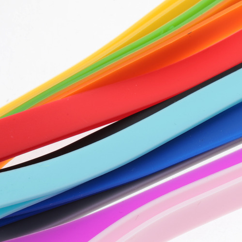 Lápiz Con Bandas De Silicona De Colores, Bandas De Encuadern