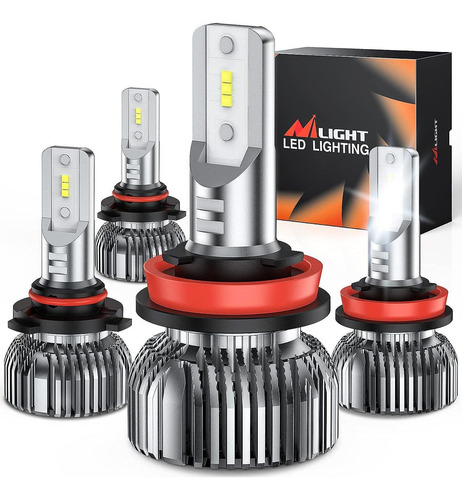 Nilight 9005 H11 Led Headlight Bulbs Kit, 350% Brightness, 1