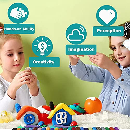 Kit De Arcilla De Modelado Para Niños 50 Colores Arcilla Pol