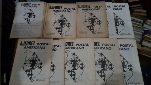 Revista Ajedrez Postal Americano 1981-1984 Lote 4 Ejemplares