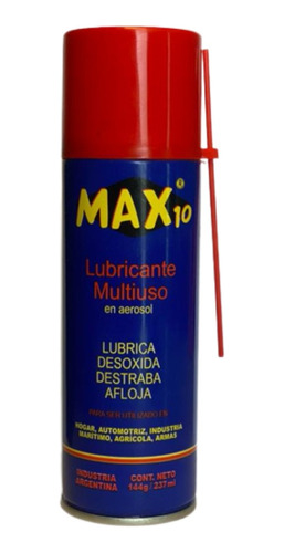 Lubricante Max10 Multiuso Aerosol 237ml X12