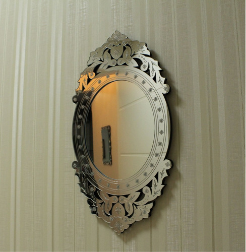 Imagem 2 de 7 de Quadro Espelho Veneziano Decorativo Sala Quarto 43x81 -38.90