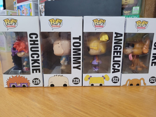 Boneco Funko Pop Rugrats Tommy, Angelica, Chuckie E Spike (Usado)