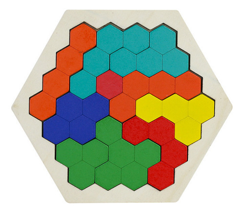 Rompecabezas De Madera Con Forma De Rompecabezas Hexagonal D
