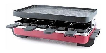 Swissmar Classic Raclette Roja Para 8 Personas Con Parrilla