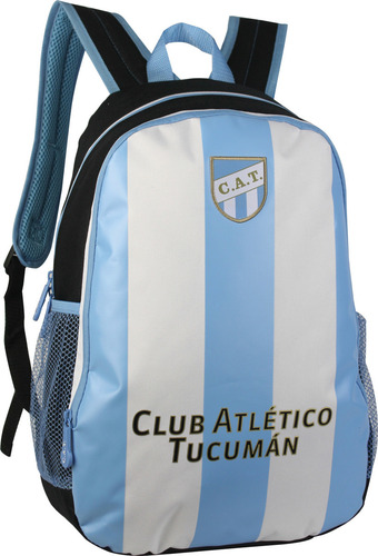 Mochila Atlético Tucumán Estampada De 17 Producto Color Celeste Diseño De La Tela Cat