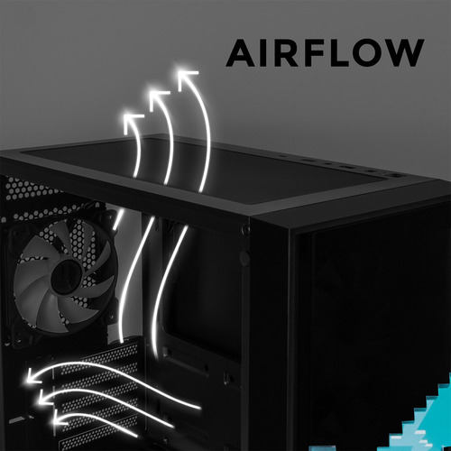 Gabinete Gamer Xtreme Pc Gaming Minecraft Steve Edition Micro Torre Micro Atx 4 Fan Argb Usb-c Cristal Templado Frente Intercambiable