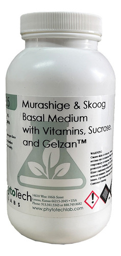 Medio De Cultivo Murashige Y Skoog Con Sacarosa Y Gelzan 10l