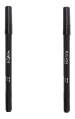 Kit 2uni Lápis Carbon Black Ruby Rose À Prova Dagua Hb050