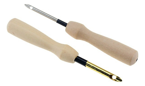 Pack 2 Agujas Mágicas Mango Madera 5mm Y 3.5mm