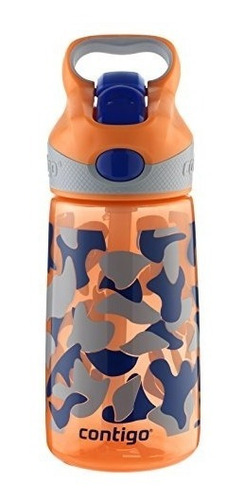 Contigo Autospout Straw Striker Niños Botella De Agua, 14 Oz