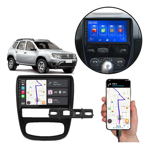 Kit Multimidia 9 Polegadas Carplay Mp5 Duster 12 13 14 15