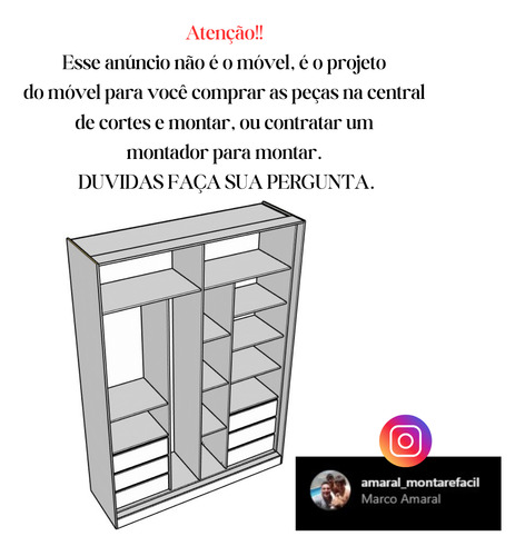 Faça Você Mesmo! Projeto De Guarda-roupa + Plano De Corte