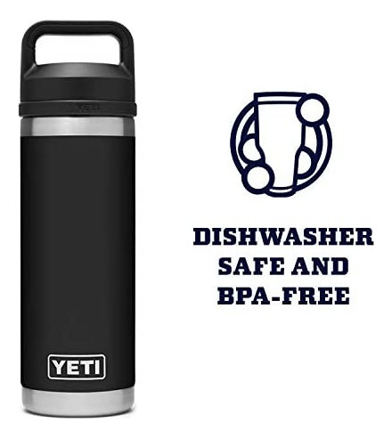 Yeti Rambler Botella De 18 Oz, Aislada Al Vacío, Acero Inoxi