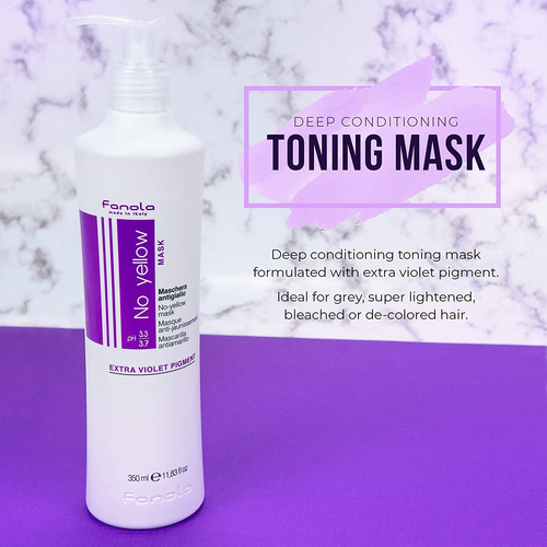 Tônico De Cabelo Fanola No Yellow Mask Anti Brass 1l Para Lo