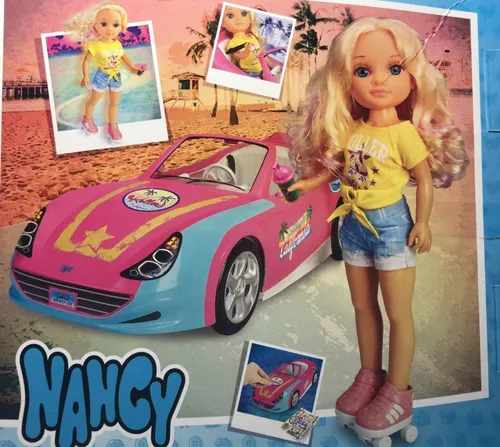 Nancy one day in California doll with car and famous skates  700015788-Christmas gift