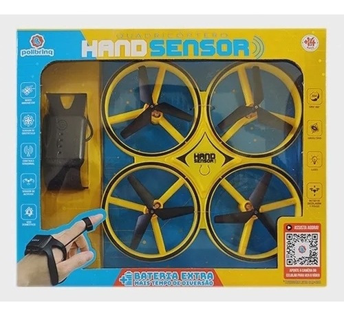 Imagem 3 de 3 de Quadricóptero Hand Sensor - Dn10001 - Polibrinq