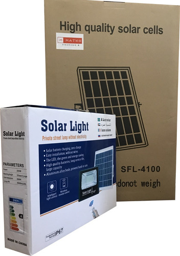 Foco Led Panel Solar 300w Panel Extra Duración