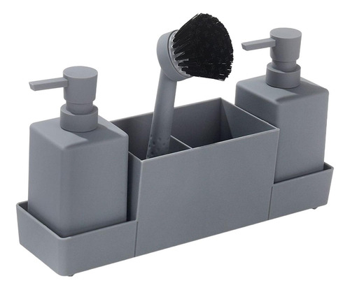 Dispensador De Jabón Líquido Para Manos De Botella Gris