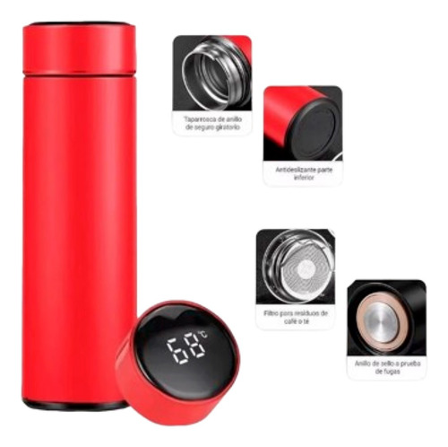 Termo Inteligente Display De Temperatura Touch 500 Ml