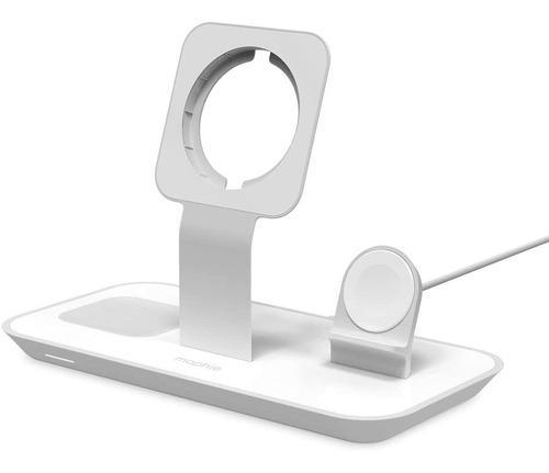 Soporte Inalambrico Mophie 3 En 1 P/cargador Magsafe Blanco