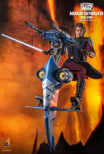 Hot Toys Anakin Skywalker & Stap (special Edition) Con Nave (Usado)