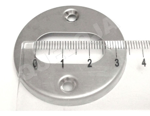 Par De Acabamentos De Aço Inox Entrada Cilindro De Fechadura