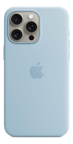 Funda De Silicon Premium Compatible Con Iphone Iphone Azul Claro Iphone 15 Promax