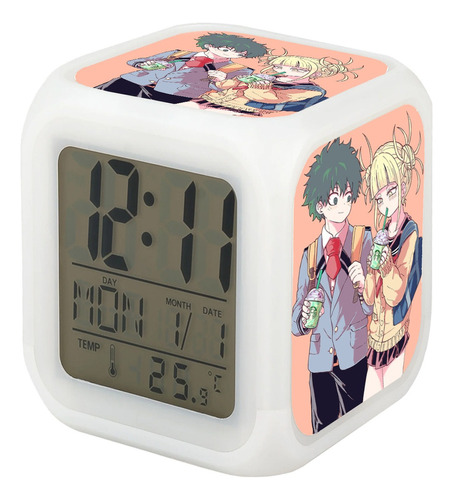 Reloj My Hero Academy Anime Despertador Led Digital Grafimax