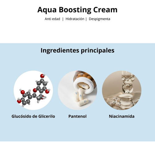 Crema Humectante Aqua Boosting Asis-tobe Cosmética Coreana