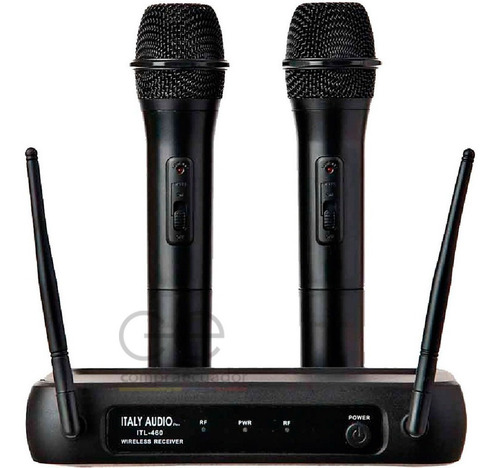 Imagen 1 de 8 de Italy Audio Micrófono Inalámbrico Dual Channel 2 Micrófonos