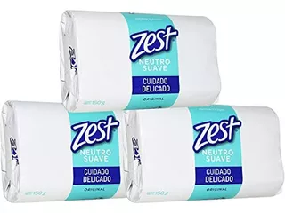 Zest Sabonete Neutro, Jabon Neutro Cuidado Delicado Pacote 3